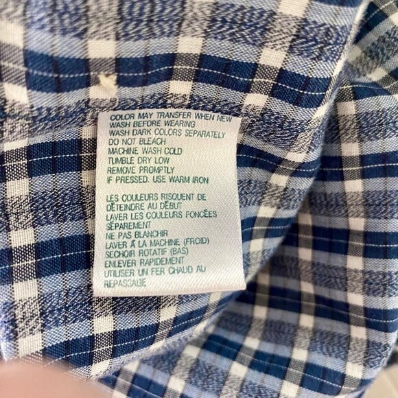 Arrow Tournament Men's Short Sleeve Button Down Shirt Size Large - Picture 8 of 9